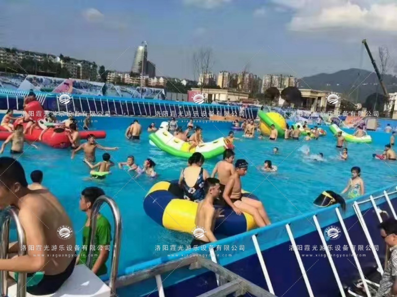 郊区水上乐园支架泳池